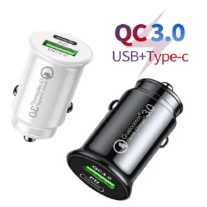 100pcs Car Charger PD 48W Fast Charging Quick Charge QC3.0 USB Type C Charger For iPhone 12 11 Xiaomi Samsung MacBook Laptop
