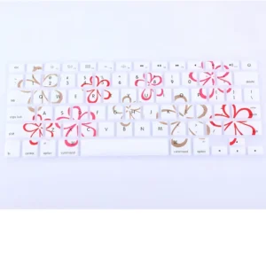 (100pcs) Flower Bloom Blossom Silicone keyboard Skin Protector Cover Guard for Apple Macbook Pro Air 13″ 15″Pro Retina 13 15 17