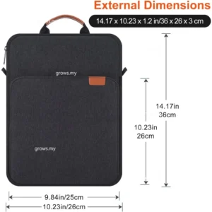 12.9 Inch Tablet Laptop Sleeve for 12.4 Samsung Galaxy Tab S9FE+ Plus/S9 FE+/S8+/S7/S7+ Plus/S7 FE/12.2″ Tab Pro S Carrying Case