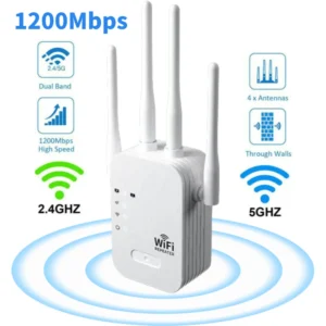 1200Mbps WiFi Repeater 5G 2.4G WiFi Extender Signal Booster Wireless Router Dual-band Network Amplifier wifi6 Booster Smart Home