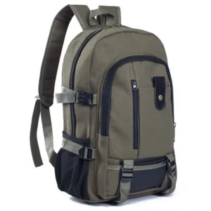 15 Inches Casual Camping Male Backpack Laptop Backpack Hiking Large Capacity Men Travel Backpack Canvas Fashion Youth Sport Bags