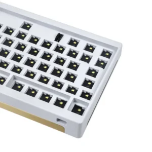 2023 Newest OEM ID80 V2 ISO QMK VIA 75% 84 Keys Anodized Aluminum Case Powder Coat Plate Hot Swap Mechanical Keyboard Kit