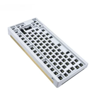 2023 Newest OEM ID80 V2 ISO QMK VIA 75% 84 Keys Anodized Aluminum Case Powder Coat Plate Hot Swap Mechanical Keyboard Kit