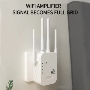 300Mbps 2.4Ghz Wireless WiFi Repeater Wi Fi Signal Booster WiFi Amplifier 2.4G Wi-Fi Long Range Extender With 4 External Antenna