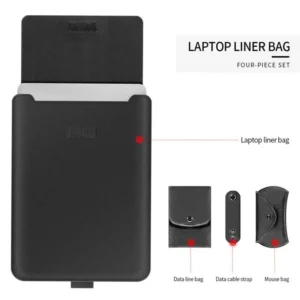 4 In 1PCS Laptop Bag Sleeve Case 12 14 inch Shoulder Notebook bag For Macbook Air Pro M1 Lenovo Dell Huawei handbag Briefcase