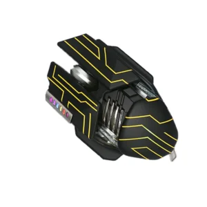 AIWO Customizable New Mouse Gaming Cool Burn 2 Souris USB Programmable Optical RGB Gaming Wireless Keyboard Mouse Gamer