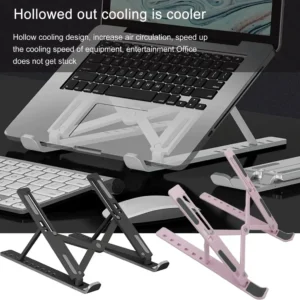 Adjustable Laptop Stand plastic For Macbook Computer PC iPad Tablet Table Support Notebook Stand Cooling Pad Aluminum alloy