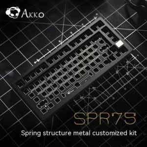 Akko Spr75 Mechanical Keyboard Kit 82 Keys Metal Customized Keydous Hotswap Spring Structure Anodize Accessory For Computer Gift