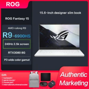 Asus ROG Zephyrus GA503R Gaming Laptop R9-6900HS RTX3080-8GB 15.6Inch 240Hz 2.5K Computer Notebook