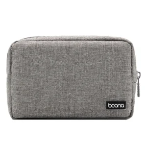 BOONA Portable Travel Storage Bag Multifunctional Storage Bag for Laptop Power Adapter Power Bank Data Cable Charger Gray
