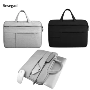 Besegad Portective Laptop Carrying Storage Laptop Bag Sleeve Handbag Case Cover Pouch for MacBook Air Pro Xiaomi 13 13.3 15 inch