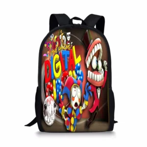 Cartoon The Amazing Digital Circus cosplay Pomni Caine Backpacks Men Travel Laptop Bag Students Kids Cute Bookbag Schoolbags