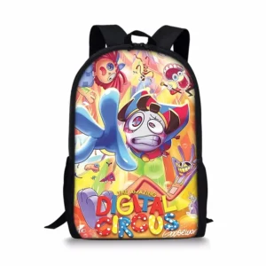 Cartoon The Amazing Digital Circus cosplay Pomni Caine Backpacks Men Travel Laptop Bag Students Kids Cute Bookbag Schoolbags