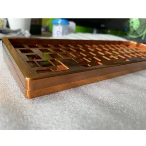 China Custom CNC Machining keyboards 75% 65% Brass DIY Cnc Milling Mechanical Keyboard Case Bronze Copper Cnc Machining Keyboard