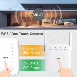 DBIT WiFi Range Extender Signal Booster, Wireless Internet Repeater Wi-Fi Booster and Signal Amplifier with Ethernet Port