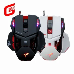 Ergonomic Wired Gaming Mouse LED 6400 DPI USB Computer Gamer RGB Silent Mouse With Backlight Cable For PC Laptop