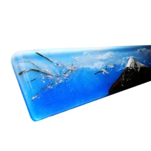 Fuji Mountain Design Customized Handmade Resin Keyboard Hand Rest For Mechanical Gaming Keyboard Office Computer Wrist Rest