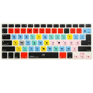 Functional Shortcut Silicone Keyboard Cover Skin for For Apple final cut pro X Macbook Air 13″ for Macbook Pro 13 15 US&EU