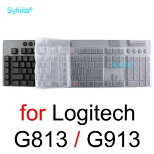 G913 G813 Keyboard Cover for Logitech G913 G813 for Logi Mechanical Wireless Protective Protector Skin Clear Silicone TPU Case