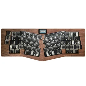 GX67ProAlice Walnut Solid Wood Bluetooth Wireless Three-mode Ergonomic Mechanical Keyboard Kit spring