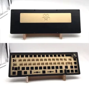 Gaojie custom hot selling Kyuu CNC mechanical keyboard case polycarbonate keyboard plate aluminum keyboards