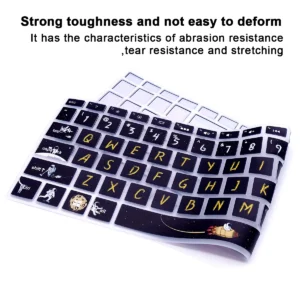 HRH Painted English Silicone Laptop Keyboard Cover Skin For HP 15-bs145tu 15.6-inch Laptop