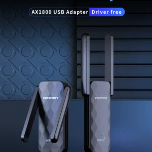 High Speed WiFi 6 USB Adapter 2.4G 5G AX1800 Driver Free Wireless Dongle Network Card WiFi6 Adaptor USB3.0 PC Win10/11 Receiver