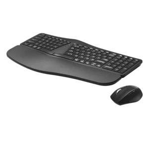 Hot Sale Full Size Rechargeable Wireless Ergonomic Keyboard and Mouse Combo Set for PC Laptop Ergonomic Wireless Keyboard