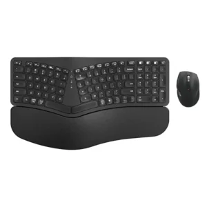 Hot Sale Full Size Rechargeable Wireless Ergonomic Keyboard and Mouse Combo Set for PC Laptop Ergonomic Wireless Keyboard