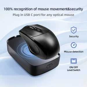 KSTOP Mini Mouse Jiggler Undetectable Mouse Mover ON/Off Switch Virtual Mouse Movement Simulator Prevent Computer Screen Sleep
