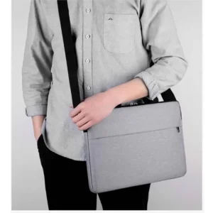 Laptop Bag Protective Multifunctional Notebook Pouch Convenient Zipper Design Case Handbag Travelling Computer Accessories gray