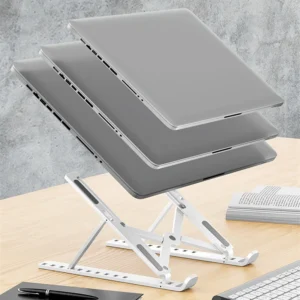 Laptop Stand Foldable Aluminium Alloy Adjustable Laptop Holder Tablet Stand Portable Laptop Stand for Macbook Pro Air IPad Pro