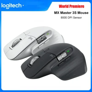 Logitech MX Master 3S Office Wireless Mouse 8000DPI Sensor 2.4GHz Bluetooth Mice 7 Buttons Mag Speed Magnetic Roller 500 mAh
