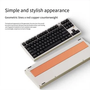 Luminkey 80 Thri Mode Mechanical Keyboard Kit Gasket Structure Hot Swap Gaming Keyboard RGB Light CNC Aluminum Office Keyboard
