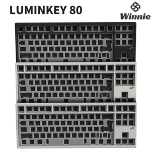Luminkey 80 Thri Mode Mechanical Keyboard Kit Gasket Structure Hot Swap Gaming Keyboard RGB Light CNC Aluminum Office Keyboard