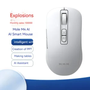 Mickey M4 Ai Intelligent Voice Mouse Wireless Bluetooth Voice Controlled Typing Translation Writing Production Ppt Rechargeable