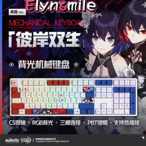 Mihoyo Offical Honkai Impact 3 Seele Vollerei Backlit Mechanical Keyboard CS Silver Shaft Computer Keyboard Anime Toy For Kids G