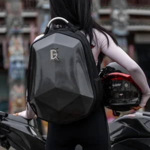 Motorcycle Backpack Waterproof Hard Shell Helmet Backpack Carbon Fiber Riding Backpack for Men Motorcycle Accessories Laptop bag