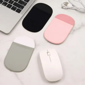 Mouse Storage Bag for Laptop Pad Elastic Back Adhesive Wireless Mouse Holder Sticker Pouch Sleeve Storage Organizer Holder