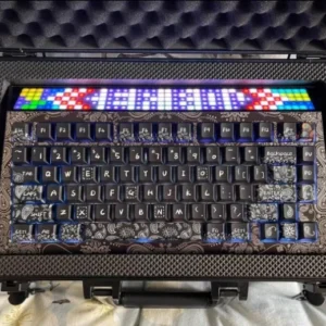 New Angry Miao R4 Mechanical Keyboard Custom Hotswap Gaming Wireless Bluetooth RGB Backlit Keyboard Cashew Flower Pop Graffiti