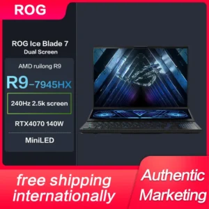 New Asus ROG Zephyrus Double screen GX650 E-sport Gaming Laptop R9-7945HX RTX4070/4080/4090 2.5K 240Hz MiniLED 16″ Notebook