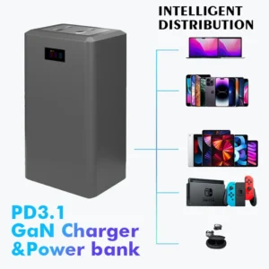 PD3.1 140W GaN Charger Combined 26800mAh 270W Graphene Power Bank PD 3.1 140W Laptop Powerbank for Smartphone