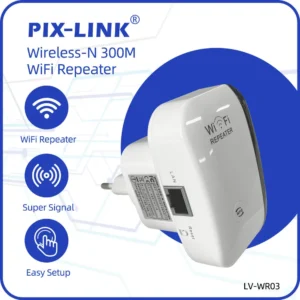 PIXLINK WR03 Wireless Wifi Repeater Range Extender Router Signal Amplifier 300M Booster 2.4G Wi Fi Ultraboost Access Point