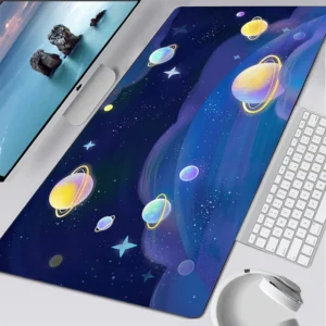 Planet 90x40cm XXL Lockedge Large Gaming Mouse Pad Universe Computer Gamer Keyboard MouseMat Carpet Desk Rubber Mousepad for PC