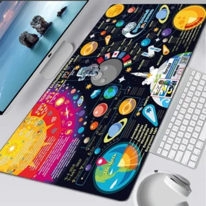Planet 90x40cm XXL Lockedge Large Gaming Mouse Pad Universe Computer Gamer Keyboard MouseMat Carpet Desk Rubber Mousepad for PC