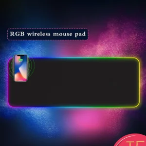 RGB wireless charger mouse pad portable large gaming mousepad wireless charging for iPhone 13 12 11 pro Max Samsung S10