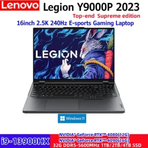 Top Lenovo Legion Y9000P 2023 Ultimate version Intel i9-13900HX NVIDIA GeForce RTX4090 2.5K 240Hz 16inch E-sports Gaming Laptop