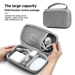 Travel Electronics Accessories Cable Organizer Bag Waterproof Gadget Carrying Case for Cable Laptop Charger Power Bank SD card