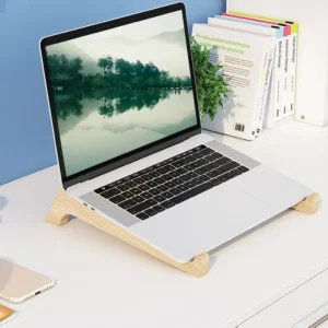 Universal Wooden Laptop Holder Detachable Base Stand Computer Cooling Bracket Suitable For Notebook Laptop Tablet 10-15 Inchs
