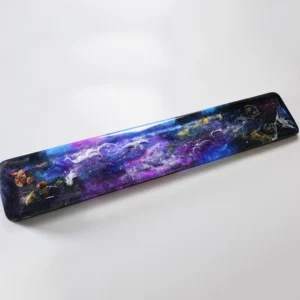 Universe Starry Design Resin Keyboard Hand Rest For Mechanical Gaming Keyboard Office Computer Use Colorful Computer Accessories